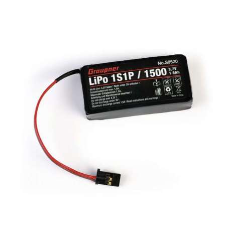 Graupner Batteria Lipo per MZ 12 1S 1500 mAh - S8520